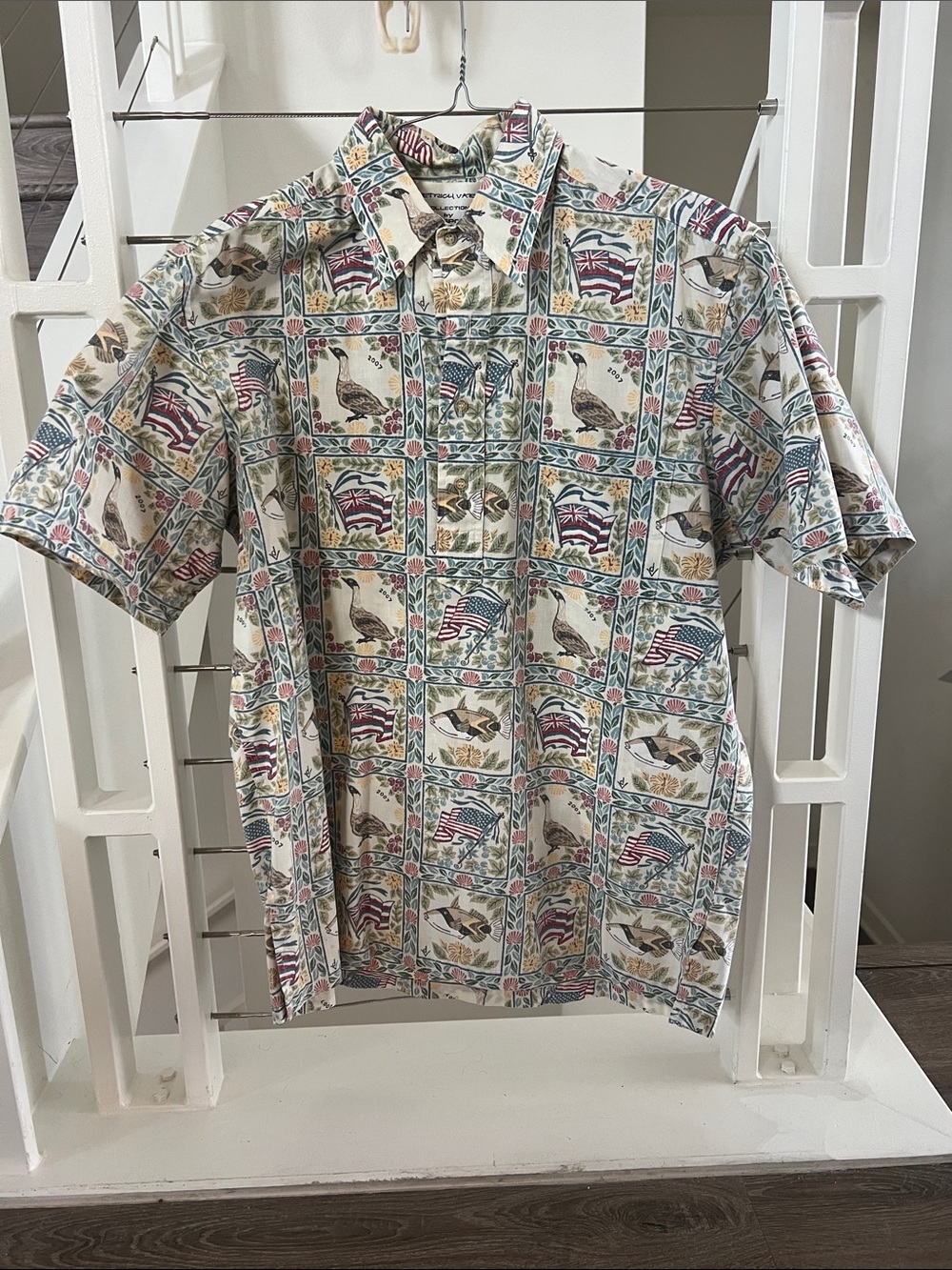 Reyn Spooner Hawaiian Shirt (M) patriotic - 4th of July ready